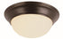 Trans Globe Athena 12 Inch Flushmount in Brushed Nickel Finish Model: 57700 BN