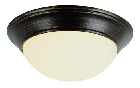 Trans Globe Athena 14 Inch Flushmount in Brushed Nickel Finish Model: 57701 BN