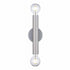 Trans Globe Auburn 2 Light Bare Bulb Indoor Wall Sconce Model: 22302 BK