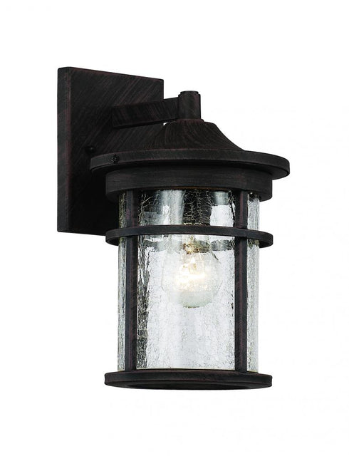 Trans Globe Avalon Crackled Glass Armed Outdoor Wall Model: 40380 BK