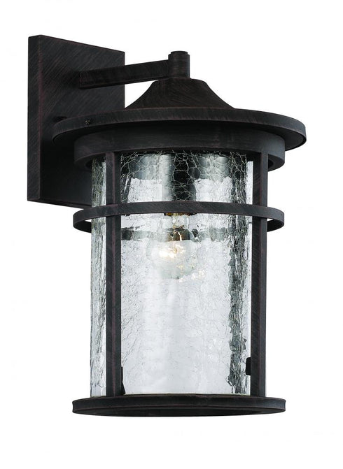 Trans Globe Avalon Crackled Glass Armed Outdoor Wall Model: 40381 BK