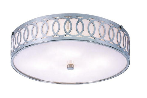 Trans Globe Balboa 4 Light 4 Light FLUSH LRG OLYMPIC RINGS CH in Polished Chrome Finish Model: MDN-902