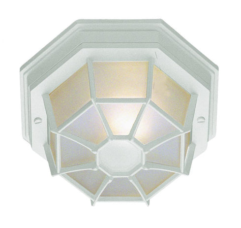 Trans Globe Benkert 1 Light FLUSH SPIDER LRG OUTD FROS in Black Finish Model: 40582 BK