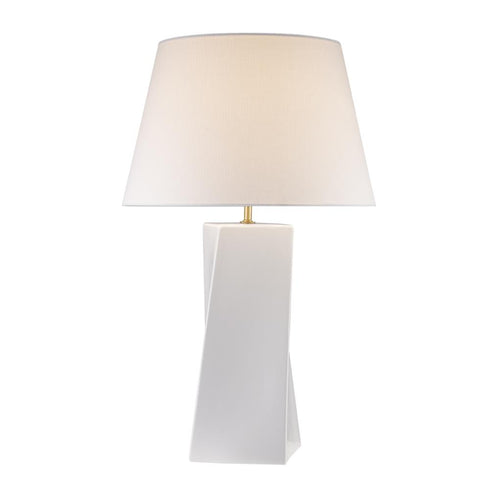 Trans Globe Bennett TABLE LAMP SPIRAL WH in White Finish Model: RTL-9172 WH