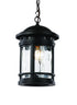 Trans Globe Boardwalk Collection 1 Light Outdoor Hanging Model: 40375 BK