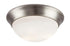 Trans Globe Bolton 16 Inch Flushmount in Brushed Nickel Finish Model: 57705 BN