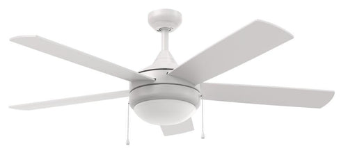 Trans Globe Cappleman 2 Light 52 Inch FAN 5 BLADES E26 BN 2 Inch ROD in Brushed Nickel Finish Model: F-1020 BN