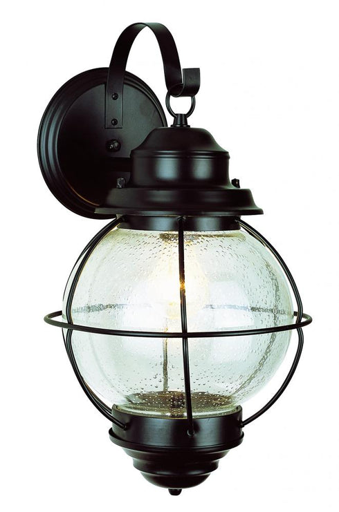 Trans Globe Catalina 19 Inch Wall Lantern Light in Black Finish Model: 69904 BK