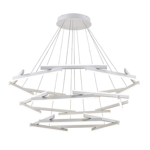Trans Globe Celestia LED PENDANT 24 RODS 162W AG in Antique Gold Finish Model: MDN-1567 AG