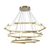 Trans Globe Celestia LED PENDANT 24 RODS 162W AG in Antique Gold Finish Model: MDN-1567 AG