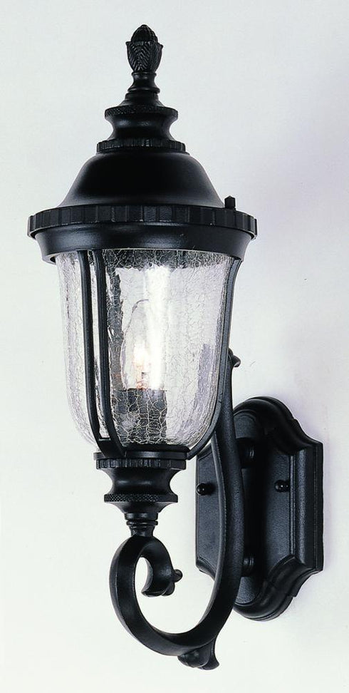 Trans Globe Chessie 20 In. 1 Light Crackle Glass Armed Model: 4021 WH