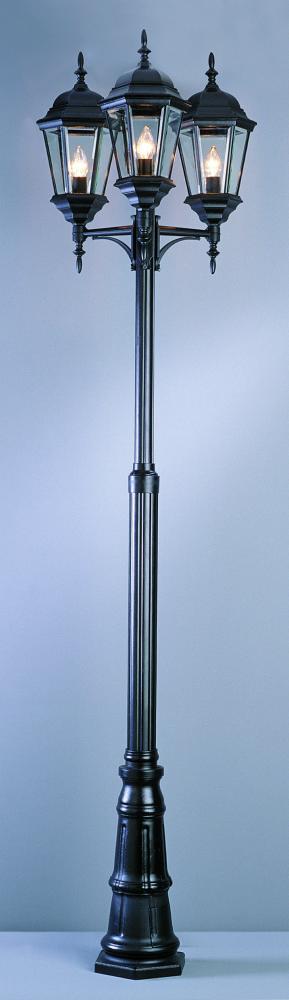Trans Globe Classical 98 In. 3 Light 3 Lantern Head Model: 4995 SWI