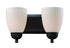 Trans Globe Clayton Reversible Mount 2 Light Armed Vanity Model: 3502-1 PC