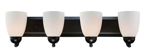 Trans Globe Clayton Reversible Mount 4 Light Armed Vanity Model: 3504-1 BN
