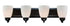 Trans Globe Clayton Reversible Mount 4 Light Armed Vanity Model: 3504-1 BN
