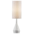 Trans Globe Clive TABLE LAMP CERAMIC VASE WH in White Finish Model: RTL-9171 WH