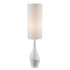 Trans Globe Clive TABLE LAMP CERAMIC VASE WH in White Finish Model: RTL-9171 WH