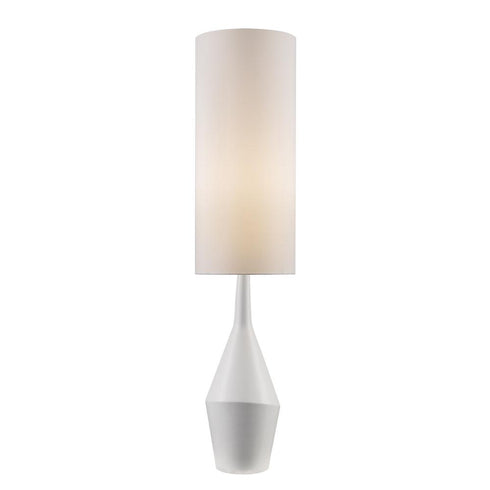 Trans Globe Clive TABLE LAMP CERAMIC VASE WH in White Finish Model: RTL-9171 WH