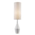 Trans Globe Clive TABLE LAMP CERAMIC VASE WH in White Finish Model: RTL-9171 WH