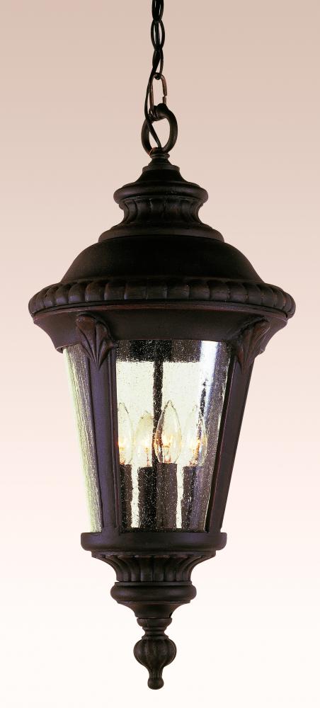 Trans Globe Commons 22 Inch Hanging Lantern in Black Finish Model: 50491 BK