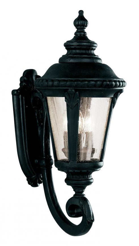 Trans Globe Commons 3 Light UP MED WALL BRACKET OUTD in Black Finish Model: 5041 BK