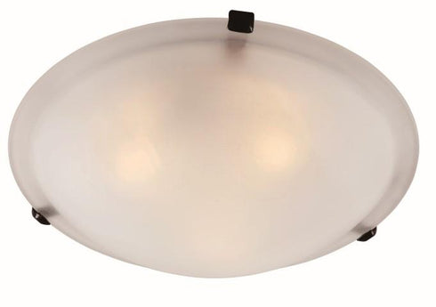 Trans Globe Cracka 20 Inch Flush Mount Indoor Ceiling Light in Brushed Nickel Finish Model: 58702 BN