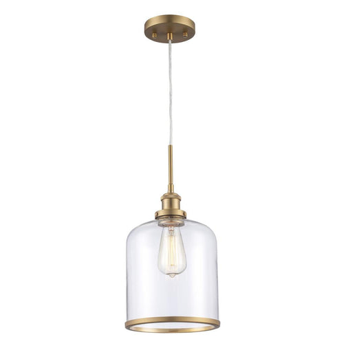 Trans Globe Dorina Single Light Clear Glass Mini Pendant Model: PND-2184 BK