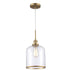 Trans Globe Dorina Single Light Clear Glass Mini Pendant Model: PND-2184 BK