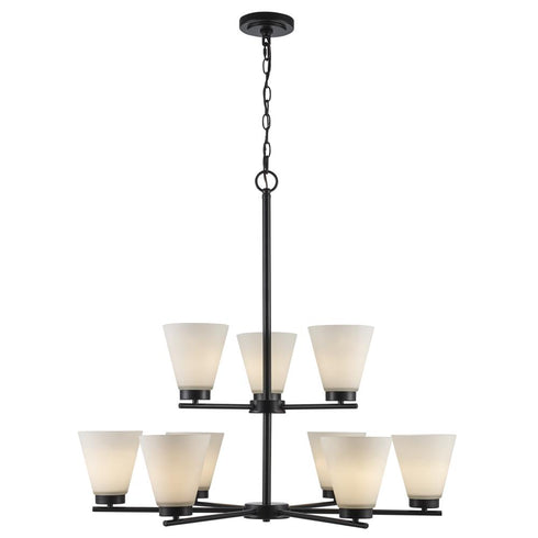 Trans Globe Fifer Chandeliers in Black Model: 71809 BK
