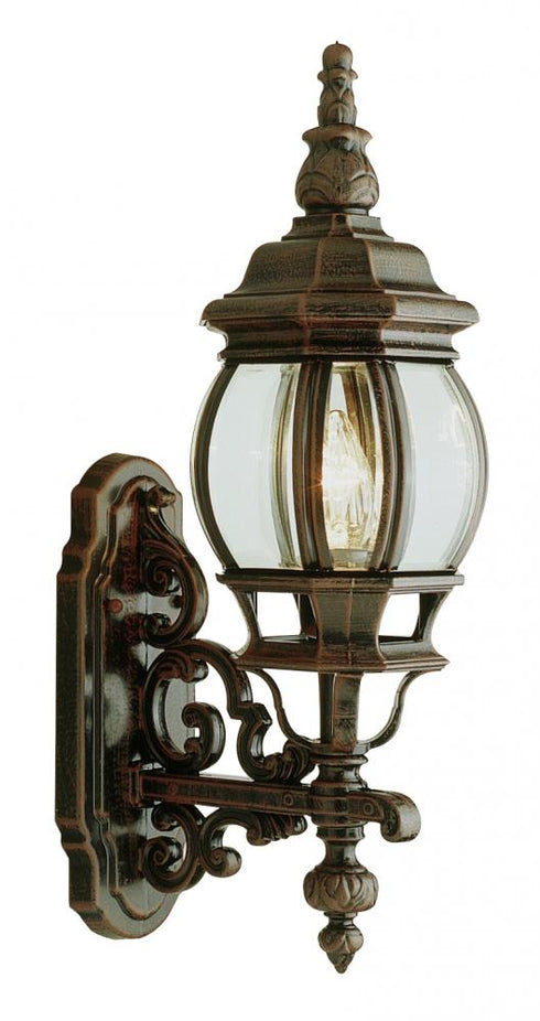 Trans Globe Francisco 1 Light Outdoor Beveled Glass Coach Model: 4050 WH