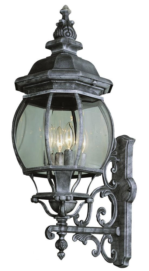 Trans Globe Francisco 4 Light LRG UP FRNCH WALL BRACKET in Black Finish Model: 4052 BK
