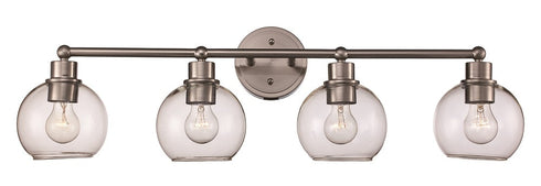 Trans Globe Grand Collection 4 Light Globe Shaded Vanity Model: 22224 BK