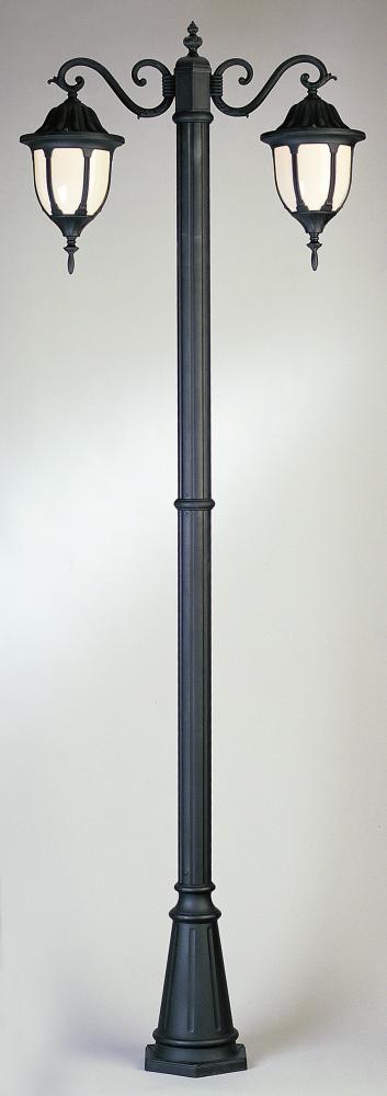 Trans Globe Hamilton 2 Light POLE DWN LANTERNS in Black Finish Model: 4043 BK
