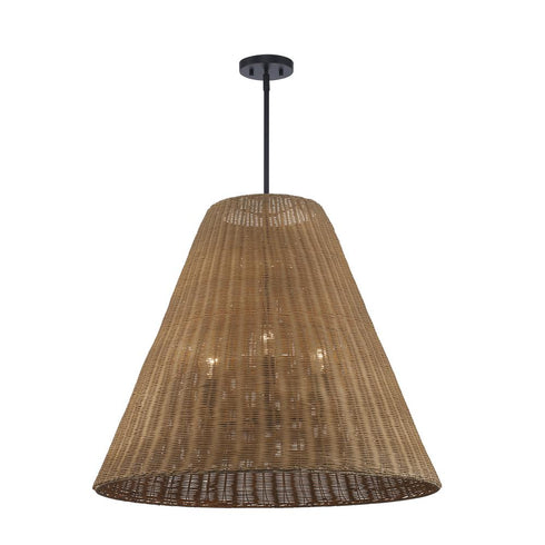Trans Globe Harmony 3 Light PENDANT CONE MESH BK in Black Finish Model: PND-2245 BK