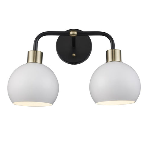 Trans Globe Indigo Vanity Lighting Blac Antique Gold Model: 22532 BKAG-BK