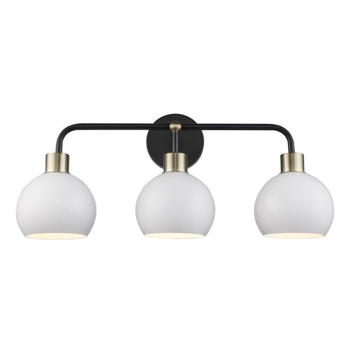 Trans Globe Indigo Vanity Lighting Blac Antique Gold Model: 22533 BKAG-WH