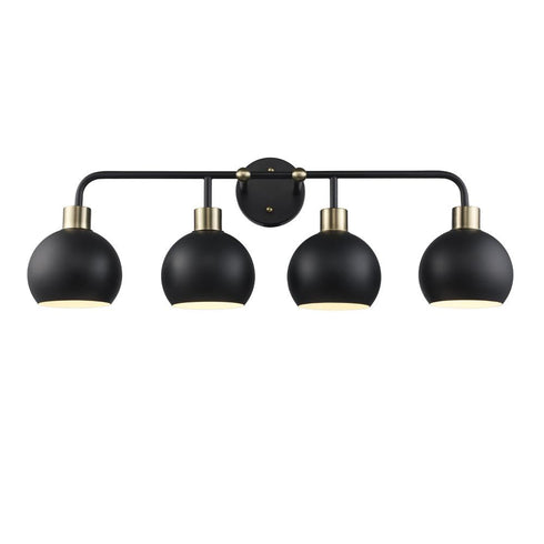 Trans Globe Indigo Vanity Lighting Blac Antique Gold Model: 22534 BKAG-BK