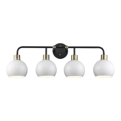 Trans Globe Indigo Vanity Lighting Blac Antique Gold Model: 22534 BKAG-BK