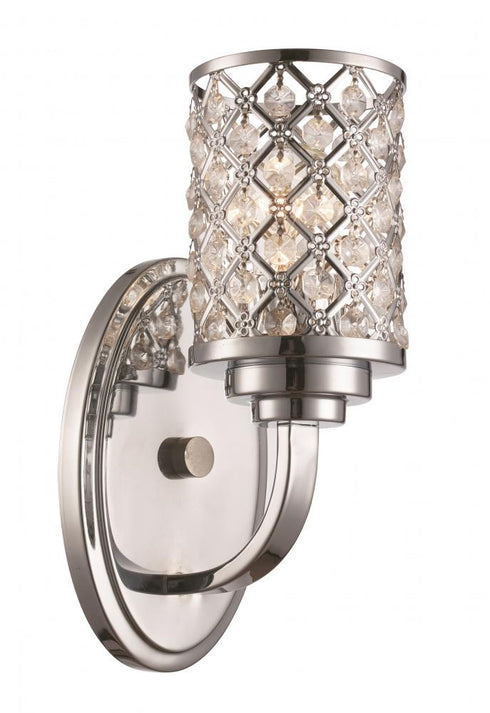 Trans Globe Infusion 1 Light 1LT BATH CRYS DIAMONDS PC in Polished Chrome Finish Model: 70911 PC