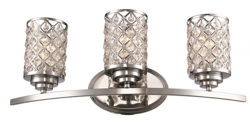 Trans Globe Infusion 3 Light 3LT BATH VANITY CRYS DIAMONDS in Polished Chrome Finish Model: 70913 PC