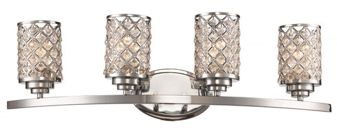Trans Globe Infusion 4 Light 4LT BATH VANITY CRYS DIAMONDS in Polished Chrome Finish Model: 70914 PC