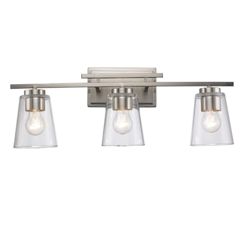 Trans Globe Iris Vanity Lighting Brushed Nickel Model: 22493 BN