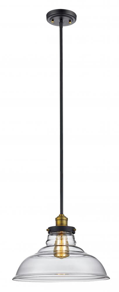 Trans Globe Jackson 13.5 Inch wide Pendant in Rubbed Oil Bronze Finish Model: 70824 ROB