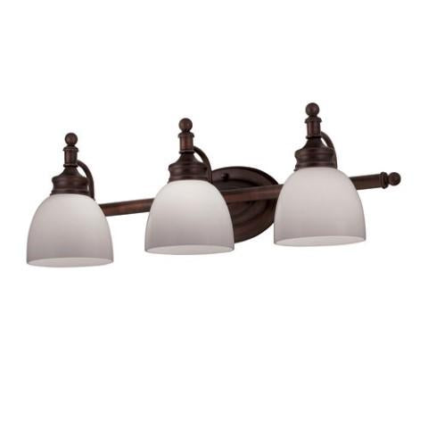 Trans Globe Kovacs 3 Light Bathbar Shiny Opal Glass Model: 34143 ROB