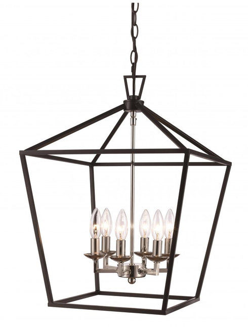 Trans Globe Lacey 16 Inch Pendant Style Cage Chandelier Model: 10266 ASL