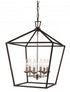 Trans Globe Lacey 16 Inch Pendant Style Cage Chandelier Model: 10266 ASL
