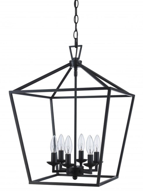 Trans Globe Lacey 16 Inch Pendant Style Cage Chandelier Model: 10266 ASL