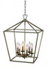 Trans Globe Lacey 16 Inch Pendant Style Cage Chandelier Model: 10266 ASL