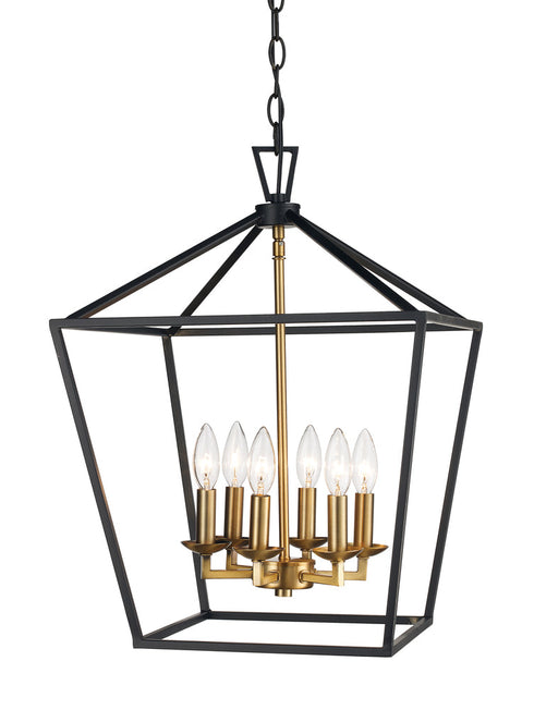 Trans Globe Lacey 16 Inch Pendant Style Cage Chandelier Model: 10266 ASL