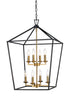 Trans Globe Lacey 19 Inch Pendant Style Cage Chandelier Model: 10268 ASL